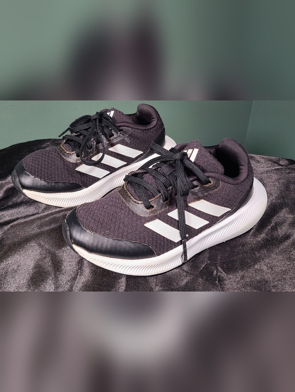 adidas Kids Black and White Sneakers